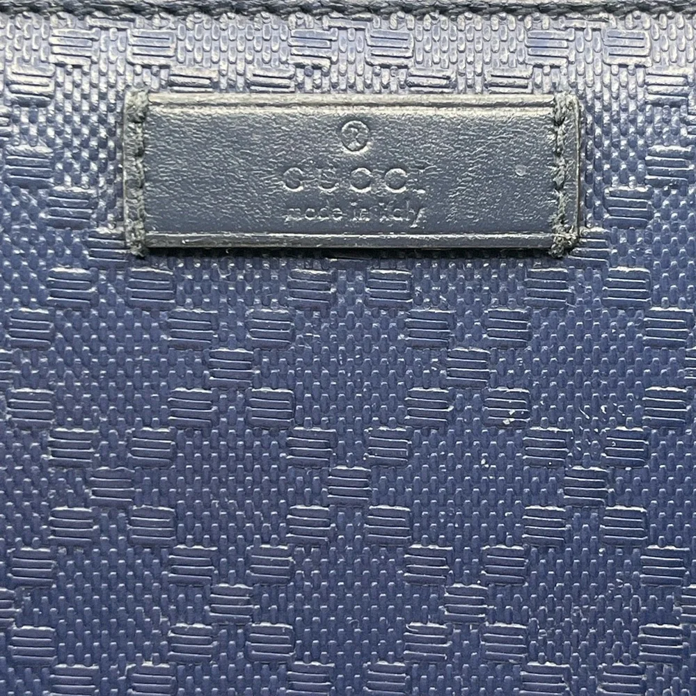 Gucci Diamante Zip Around Navy Wallet - Picture 8 of 8